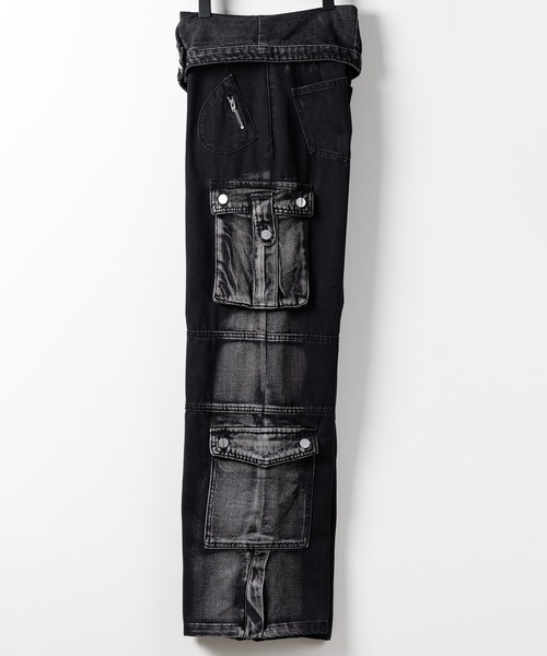 2color ／4size 】ウエスト折り返しヴィンテージブリーチカーゴ