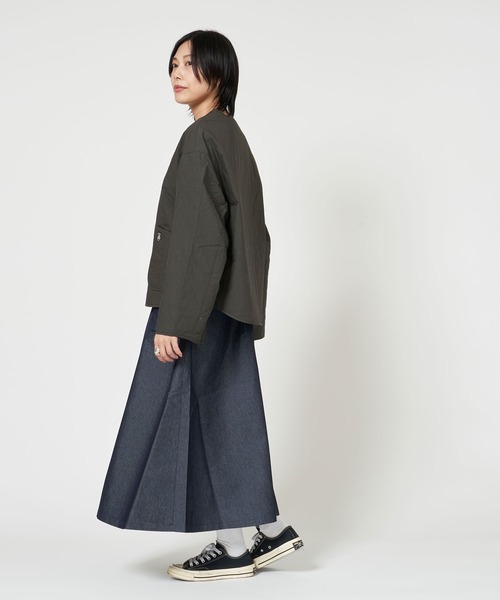 ORCIVAL（オーシバル）の「SHORT BLOUSON（ブルゾン・レディース・ダークネイビー/チャコール・1/2）」の6枚目の写真