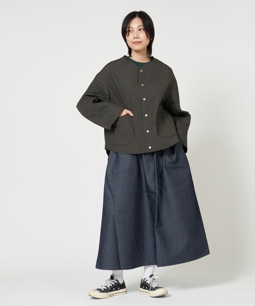 ORCIVAL（オーシバル）の「SHORT BLOUSON（ブルゾン・レディース・ダークネイビー/チャコール・1/2）」の9枚目の写真