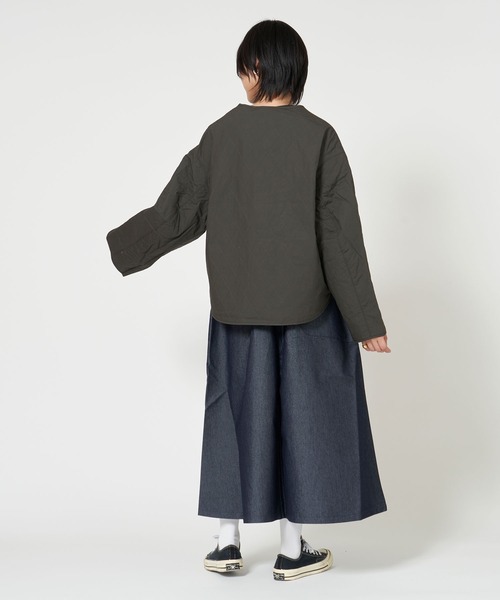 ORCIVAL（オーシバル）の「SHORT BLOUSON（ブルゾン・レディース・ダークネイビー/チャコール・1/2）」の7枚目の写真