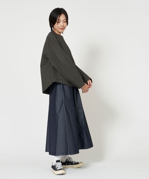 ORCIVAL（オーシバル）の「SHORT BLOUSON（ブルゾン・レディース・ダークネイビー/チャコール・1/2）」の8枚目の写真