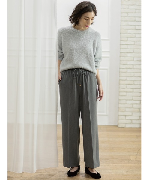 OPAQUE.CLIP(オペークドットクリップ)の「◆≪エマール検証済≫スパンコールフェザーニット【洗濯機洗い可/抗ピル】(ニット/セーター・レディース・ホワイト系8/ライトグレー系5/ライトパープル/ブルー系5/ネイビー系5・36/38/40)」の21枚目の写真