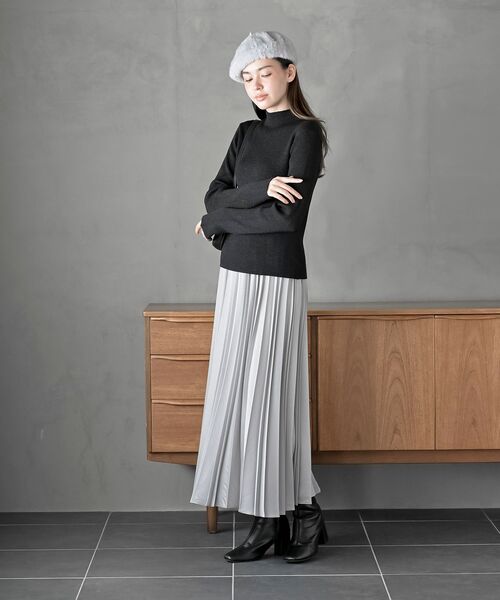 rps（アールピーエス）の「シャギーベレー帽（ハンチング/ベレー帽・レディース・ライトグレー/ボルドー/オフホワイト/グレー/ブラック/ピンク・フリー）」の19枚目の写真