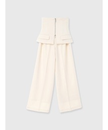 EIMY ISTOIRE | ウエストコルセット付きハイウエストパンツ(その他パンツ)