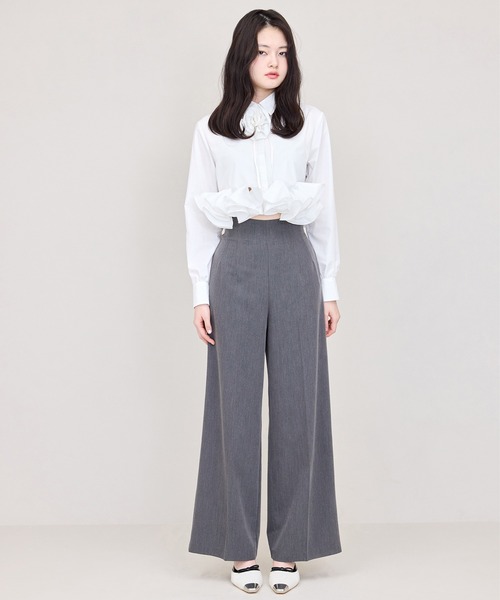 セール】ウエストコルセット付きハイウエストパンツ（その他