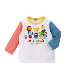 MIKI HOUSE | プッチー＆うさこ　アニマル長袖Ｔシャツ(Tシャツ/カットソー)