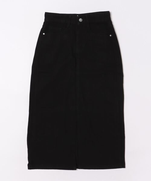 urge:(アージコロン )の「【URGE:】フロント スリット ペンシル デニムスカート(デニムスカート・レディース・ブラック・X-LARGE/LARGE/MEDIUM/SMALL)」の5枚目の写真