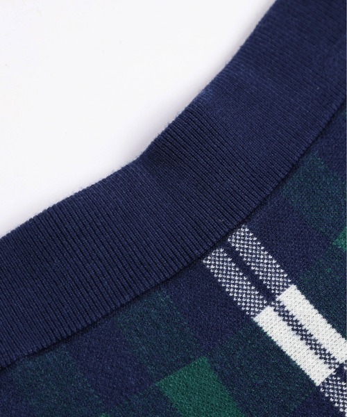 La-gemme（ラジェム）の「ジャガードニット チェック柄スカート（スカート・レディース・ブラック×ホワイト/ネイビー系1/ネイビー系2・フリー）」の21枚目の写真