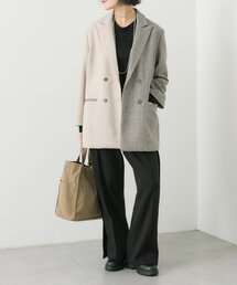 ear PAPILLONNER | バイカラーチェスターコート/テーラードジャケット【SUM1 STYLE】(チェスターコート)