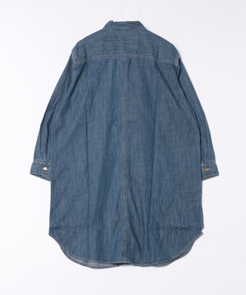 Lee(リー)の「Lee/リー デニムロコシャツワンピース(シャツワンピース・レディース・ブルー/インディゴブルー・SMALL/MEDIUM)」の3枚目の写真