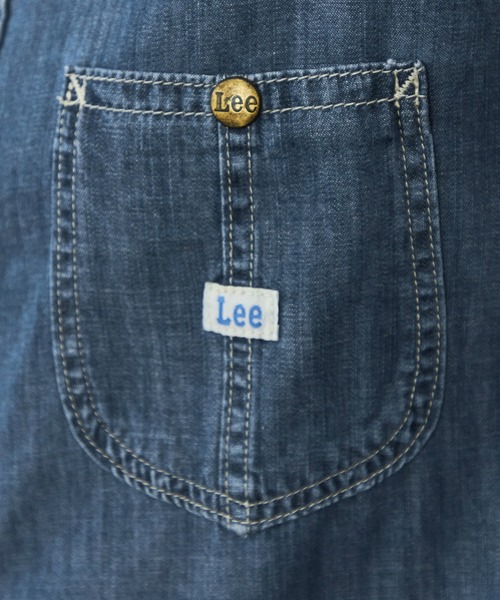 Lee(リー)の「Lee/リー デニムロコシャツワンピース(シャツワンピース・レディース・ブルー/インディゴブルー・SMALL/MEDIUM)」の11枚目の写真