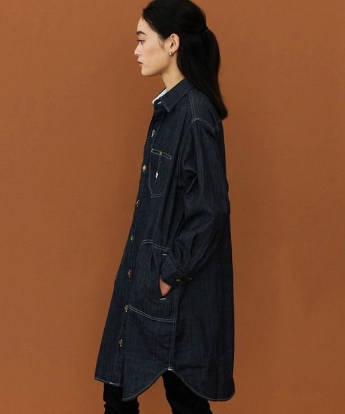 Lee(リー)の「Lee/リー デニムロコシャツワンピース(シャツワンピース・レディース・ブルー/インディゴブルー・SMALL/MEDIUM)」の19枚目の写真