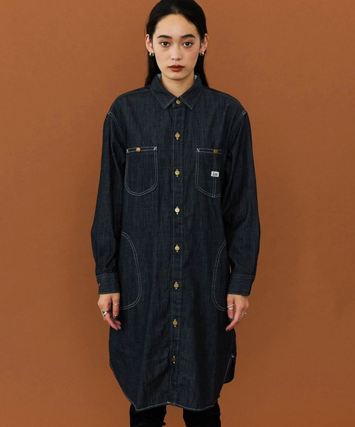 Lee(リー)の「Lee/リー デニムロコシャツワンピース(シャツワンピース・レディース・ブルー/インディゴブルー・SMALL/MEDIUM)」の22枚目の写真