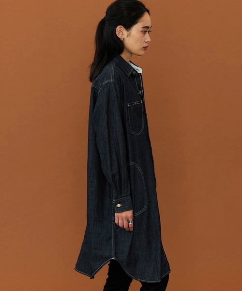 Lee(リー)の「Lee/リー デニムロコシャツワンピース(シャツワンピース・レディース・ブルー/インディゴブルー・SMALL/MEDIUM)」の20枚目の写真