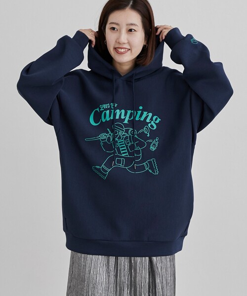 coen(コーエン)の「【C.Mt】PRINT FOODIE(パーカー・メンズ・グレー/ブラック/ホワイト/ネイビー・M/L/XL)」の4枚目の写真