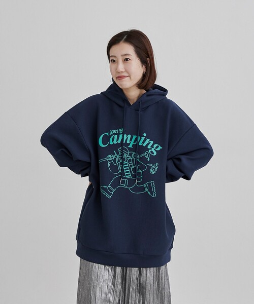 coen(コーエン)の「【C.Mt】PRINT FOODIE(パーカー・メンズ・グレー/ブラック/ホワイト/ネイビー・M/L/XL)」の22枚目の写真