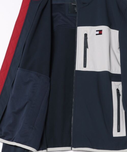 TOMMY HILFIGER（トミーヒルフィガー）の「【TOMMY HILFIGER / トミーヒルフィガー】SOFT SHELL LOGO JACKET / ソフトシェルロゴジャケット（ブルゾン・メンズ・ホワイト/ブラック/ネイビー/ブルー/レッド・X-LARGE/LARGE/MEDIUM）」の7枚目の写真