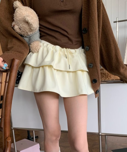 セール】フリルティアードミニスカート（スカート）｜Achic