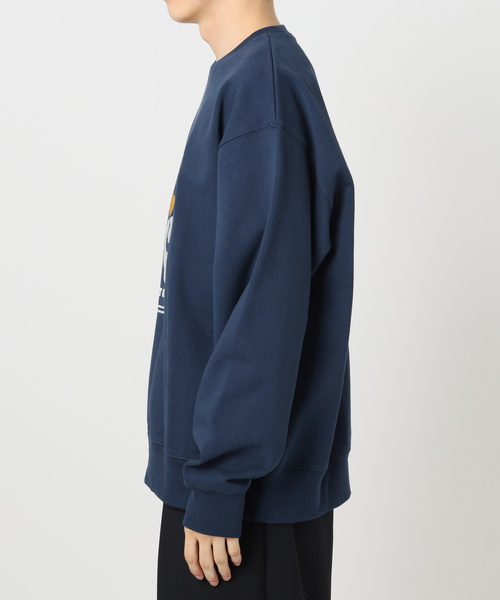 B.C STOCK（ベーセーストック）の「P of E BIG FLOWER エンブロイダリースウェット（スウェット・メンズ・グレー/アイボリー/ブラウン/ネイビー・MEDIUM/LARGE）」の6枚目の写真