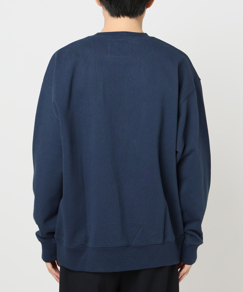 B.C STOCK（ベーセーストック）の「P of E BIG FLOWER エンブロイダリースウェット（スウェット・メンズ・グレー/アイボリー/ブラウン/ネイビー・MEDIUM/LARGE）」の7枚目の写真