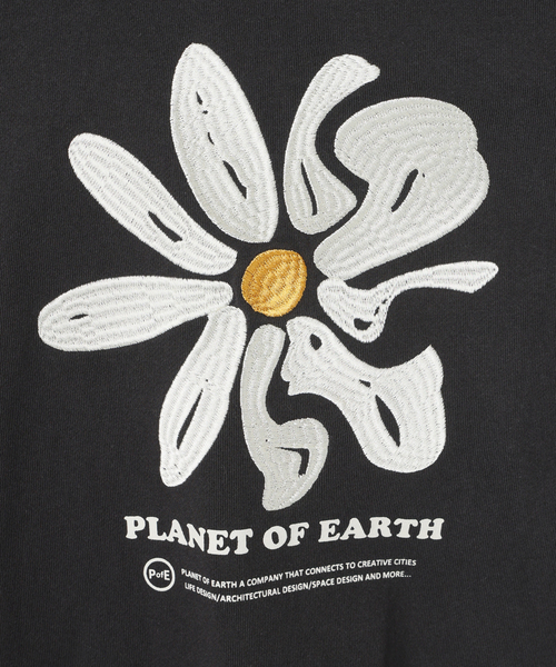 B.C STOCK（ベーセーストック）の「P of E BIG FLOWER エンブロイダリースウェット（スウェット・メンズ・グレー/アイボリー/ブラウン/ネイビー・MEDIUM/LARGE）」の20枚目の写真