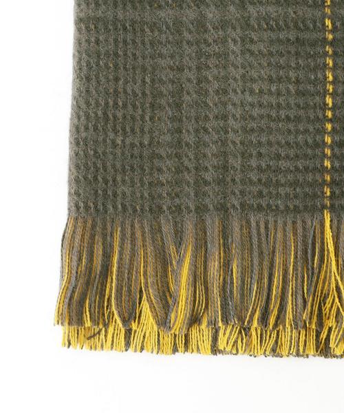 Another Edition（アナザーエディション）の「チェックリバーシブルストール/AE CHK REV STL◆（マフラー・レディース・ブラック/ダークグレー/ネイビー・フリー）」の4枚目の写真