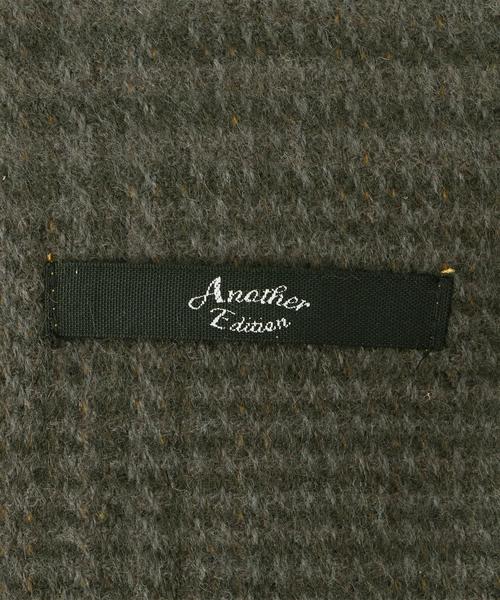 Another Edition（アナザーエディション）の「チェックリバーシブルストール/AE CHK REV STL◆（マフラー・レディース・ブラック/ダークグレー/ネイビー・フリー）」の6枚目の写真