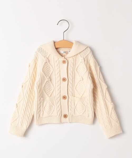 【セール】SHIPS KIDS:80～90cm /〈洗濯機可能〉ケーブル ニット カーディガン（カーディガン/ボレロ）｜SHIPS（シップス）