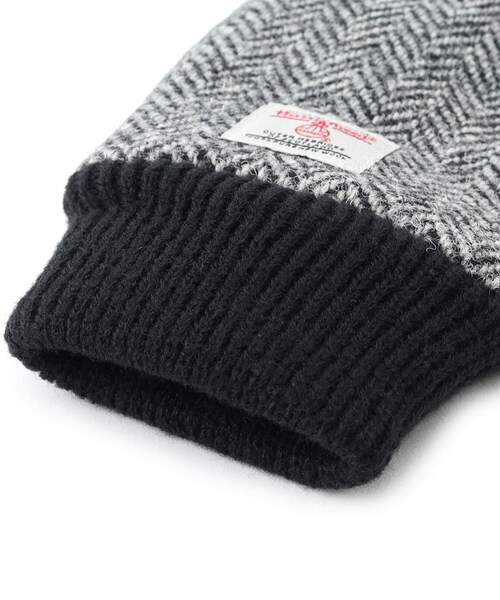tk.TAKEO KIKUCHI（ティーケータケオキクチ）の「◆ハリスツイード生地使用 スマホ対応手袋 グローブ ／ Harris Tweed（手袋・メンズ・ブラック系1/グレー系1/オリーブ系1/ワイン系1・00）」の5枚目の写真