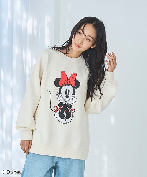 coen（コーエン）の「【Disney／ディズニー】coen限定 裏起毛BIGプリントスウェット（スウェット・レディース・その他1/その他2/オフホワイト/ダークグレー・M/L）」の12枚目の写真