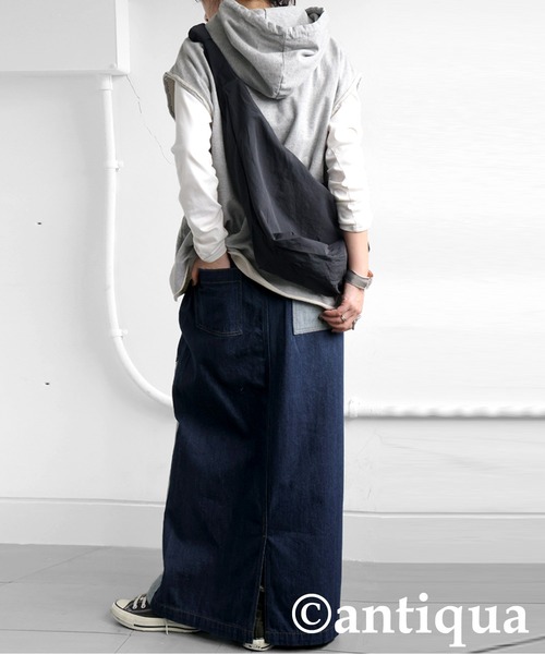 antiqua（アンティカ）の「パッチワークデニムスカート（デニムスカート・レディース・ブルー系その他・P/R）」の7枚目の写真