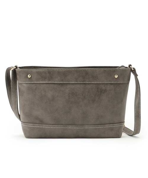 SHOO・LA・RUE（シューラルー）の「◆ムラ合皮ショルダーバッグ（ショルダーバッグ・レディース・ワインレッド/ダークブラウン/ブラック/グレー・00）」の3枚目の写真