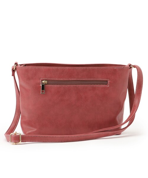 SHOO・LA・RUE（シューラルー）の「◆ムラ合皮ショルダーバッグ（ショルダーバッグ・レディース・ワインレッド/ダークブラウン/ブラック/グレー・00）」の6枚目の写真