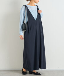 un dix cors | 前後2way Vネックジャンスカ(ジャンパースカート)