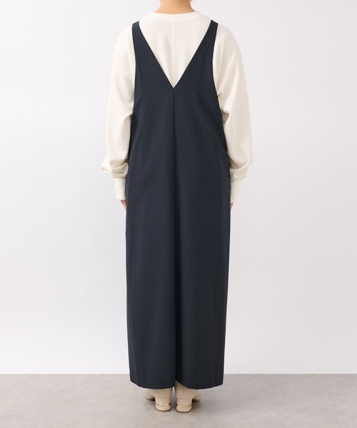 un dix cors(アンディコール)の「前後2way Vネックジャンスカ(ジャンパースカート・レディース・ネイビー/グレー・FREE)」の5枚目の写真