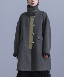 kOhAKU | 『ボア切替ミドルコート』(ステンカラーコート)