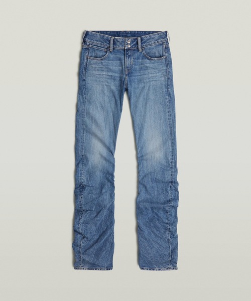 G-STAR（ジースター）の「【ViVi掲載】G-STAQ LOW BOOTCUT JEANS/立体裁断ローウエストブーツカットジーンズ/L28（デニムパンツ・レディース・ライトインディゴブルー・26inch/27inch/25inch/24inch）」の5枚目の写真