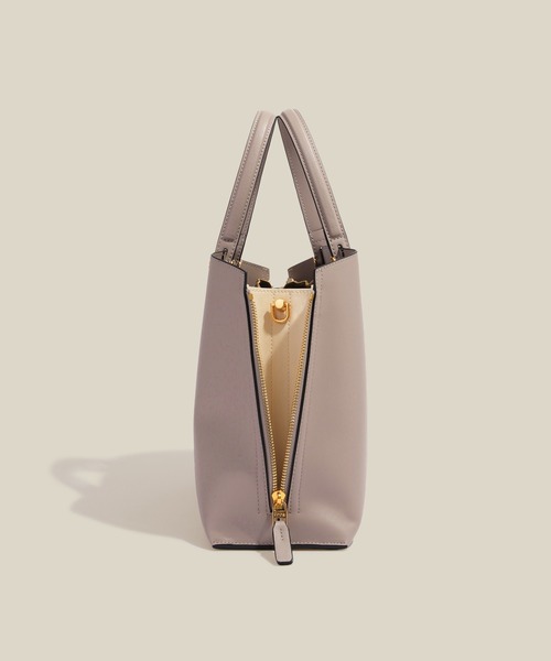 E'POR ベージュ×ライトブルー ショルダーバッグ 未使用 ROPÉ(ロペ) / 【E'POR】Y BAG Shoulder Large【通勤】【A4対応