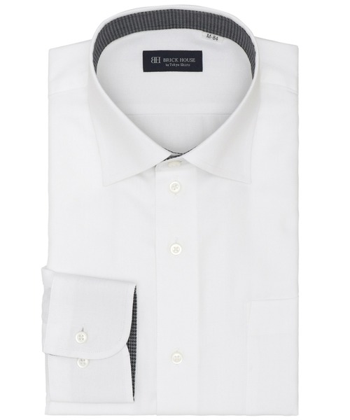 TOKYO SHIRTS(トウキョウシャツ)の「形態安定ノーアイロン ワイド 長袖ビジネスワイシャツ(ビジネスシャツ・メンズ・ホワイト・首回り39cm-裄丈80cm/首回り39cm-裄丈84cm/首回り41cm-裄丈82cm/首回り41cm-裄丈86cm/首回り43cm-裄丈86cm/首回り42cm-裄丈82cm/首回り42cm-裄丈86cm/首回り43cm-裄丈82cm/首回り37cm-裄丈84cm/首回り37cm-裄丈80cm)」の1枚目の写真