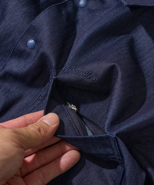 WILD THINGS（ワイルドシングス）の「【WILD THINGS/ワイルドシングス】NANOTEX DENIM SHIRT / ナノテックデニムシャツ WT25035KB（シャツ/ブラウス・メンズ・ブルー/インディゴブルー・X-LARGE/LARGE/MEDIUM/SMALL）」の7枚目の写真