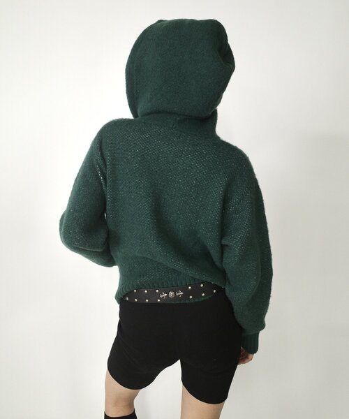 WHO'S WHO gallery(フーズフーギャラリー)の「【SLOPPY/スロッピー】ジップデザインフーディニット(パーカー・レディース・グリーン/ライトグレー/ホワイト・FREE)」の6枚目の写真