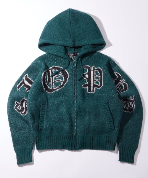 WHO'S WHO gallery(フーズフーギャラリー)の「【SLOPPY/スロッピー】ジップデザインフーディニット(パーカー・レディース・グリーン/ライトグレー/ホワイト・FREE)」の16枚目の写真