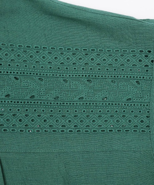 チチカカ(チチカカ)の「Rico カットワーク刺繍ワンピース(ワンピース・レディース・ナチュラル/ボルドー/グリーン・FREE)」の19枚目の写真