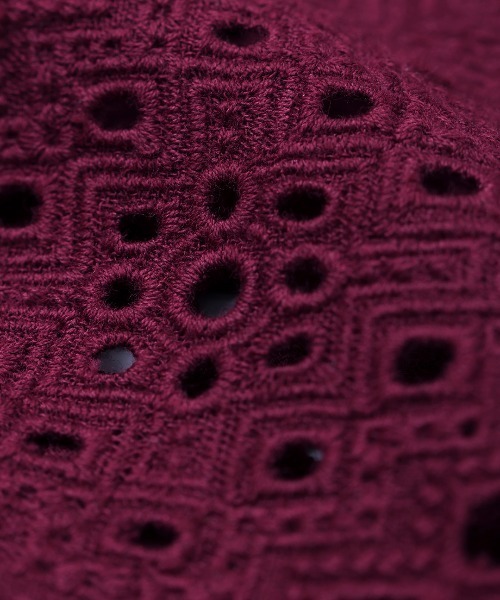 チチカカ(チチカカ)の「Rico カットワーク刺繍ワンピース(ワンピース・レディース・ナチュラル/ボルドー/グリーン・FREE)」の21枚目の写真