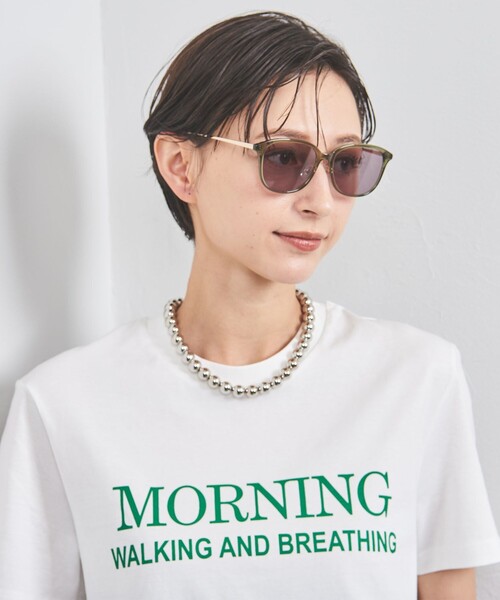 UNITED ARROWS(ユナイテッドアローズ)の「ウェリントン MET/TEM サングラス(サングラス・レディース・オリーブ/ダークブラウン・FREE)」の2枚目の写真