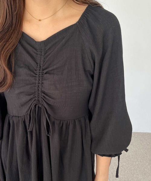 nelliy.（ネルリー）の「２ＷＡＹドロストブラウス（シャツ/ブラウス・レディース・オフホワイト/ブラック・LARGE/MEDIUM）」の13枚目の写真