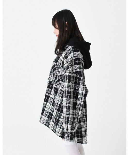 TRAVAS TOKYO/トラバス トーキョー』フード付きチェックシャツ