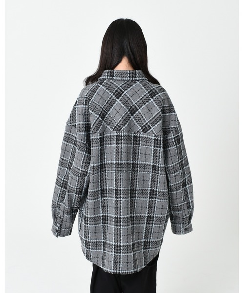 TRAVAS TOKYO（トラバス トウキョウ）の「『TRAVAS TOKYO/トラバス トーキョー』フード付きチェックシャツ（シャツ/ブラウス・レディース・グレー/ブラック・FREE）」の19枚目の写真