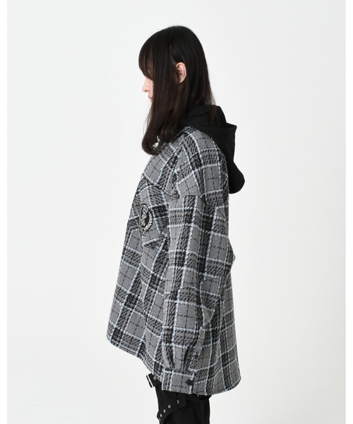 TRAVAS TOKYO/トラバス トーキョー』フード付きチェックシャツ
