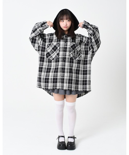 TRAVAS TOKYO/トラバス トーキョー』フード付きチェックシャツ
